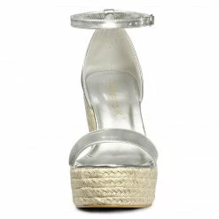 Allegra K Shoes Women's Open Toe Espadrille Wedges Platform Sandals