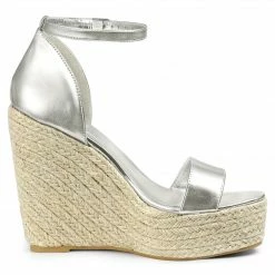 Allegra K Shoes Women's Open Toe Espadrille Wedges Platform Sandals