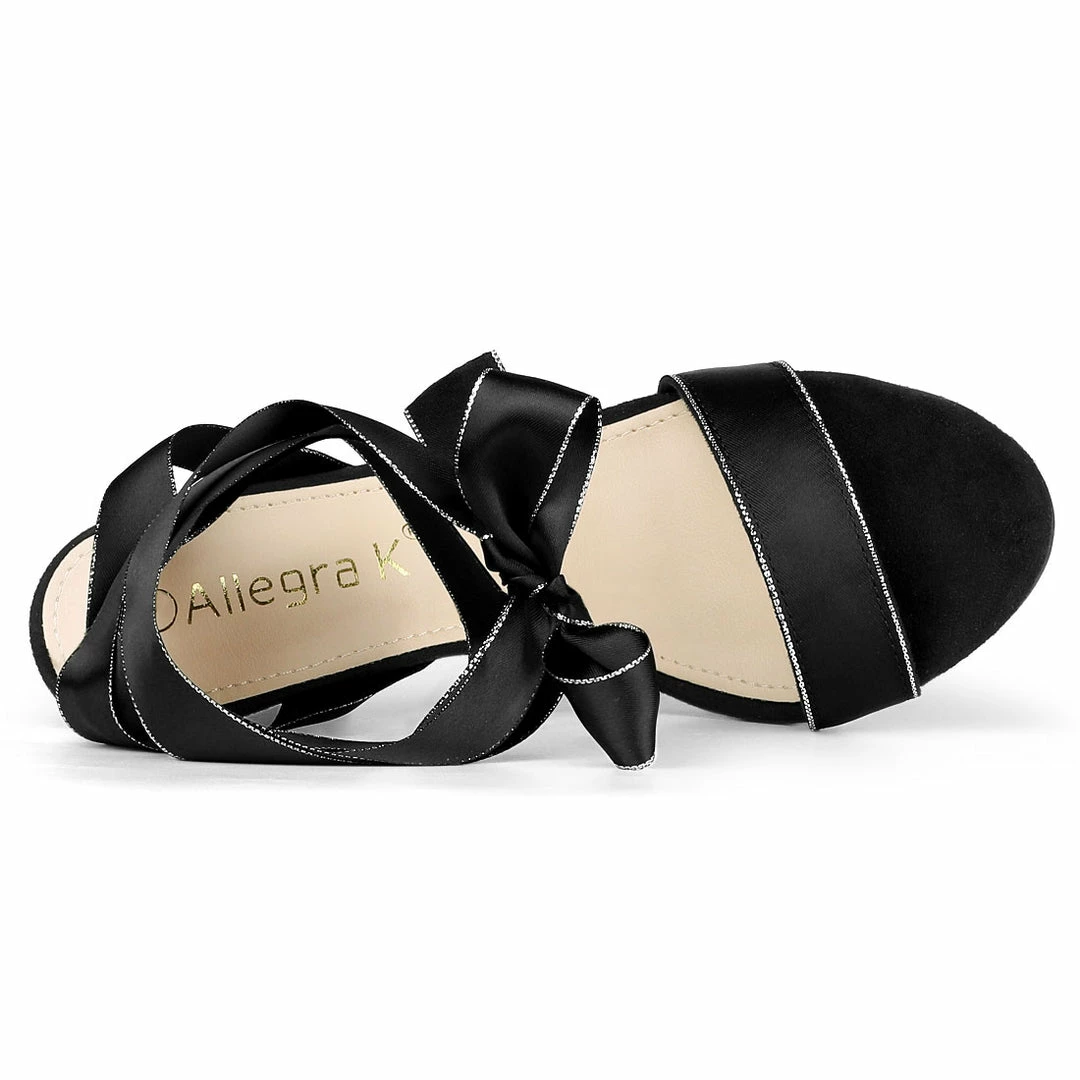 Allegra K Women's Satin Ankle Strap Stiletto Heel Sandals Shoes 15 Allegra K Women's Satin Ankle Strap Stiletto Heel Sandals Shoes