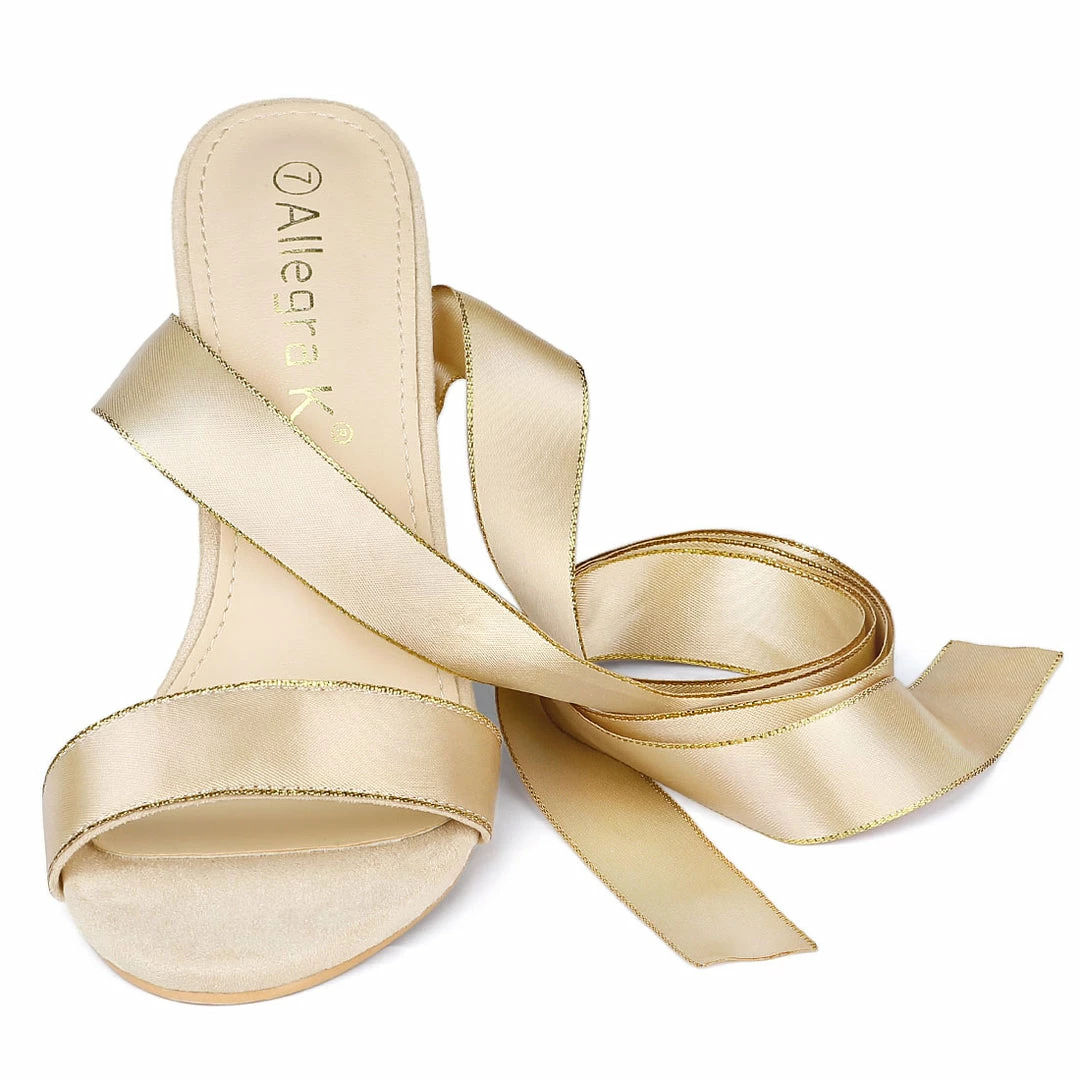 Allegra K Women's Satin Ankle Strap Stiletto Heel Sandals Shoes 6 Allegra K Women's Satin Ankle Strap Stiletto Heel Sandals Shoes