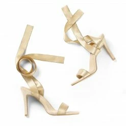 Allegra K Women's Satin Ankle Strap Stiletto Heel Sandals Shoes