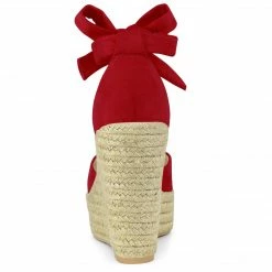 Allegra K Women's Espadrilles Tie Up Ankle Strap Wedge Sandals 53 Allegra K Women's Espadrilles Tie Up Ankle Strap Wedge Sandals