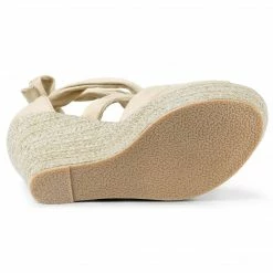 Allegra K Women's Lace Up Espadrilles Wedges Sandals Shoes