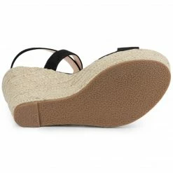Allegra K Women's Slingback Crisscross Espadrille Wedge Heel Sandals Shoes