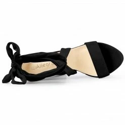 Allegra K Women's Lace Up Platform Heels Sandals