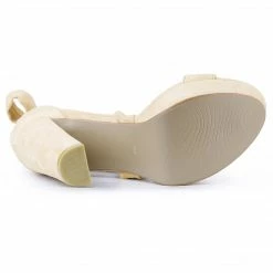 Allegra K Women's Lace Up Platform Heels Sandals