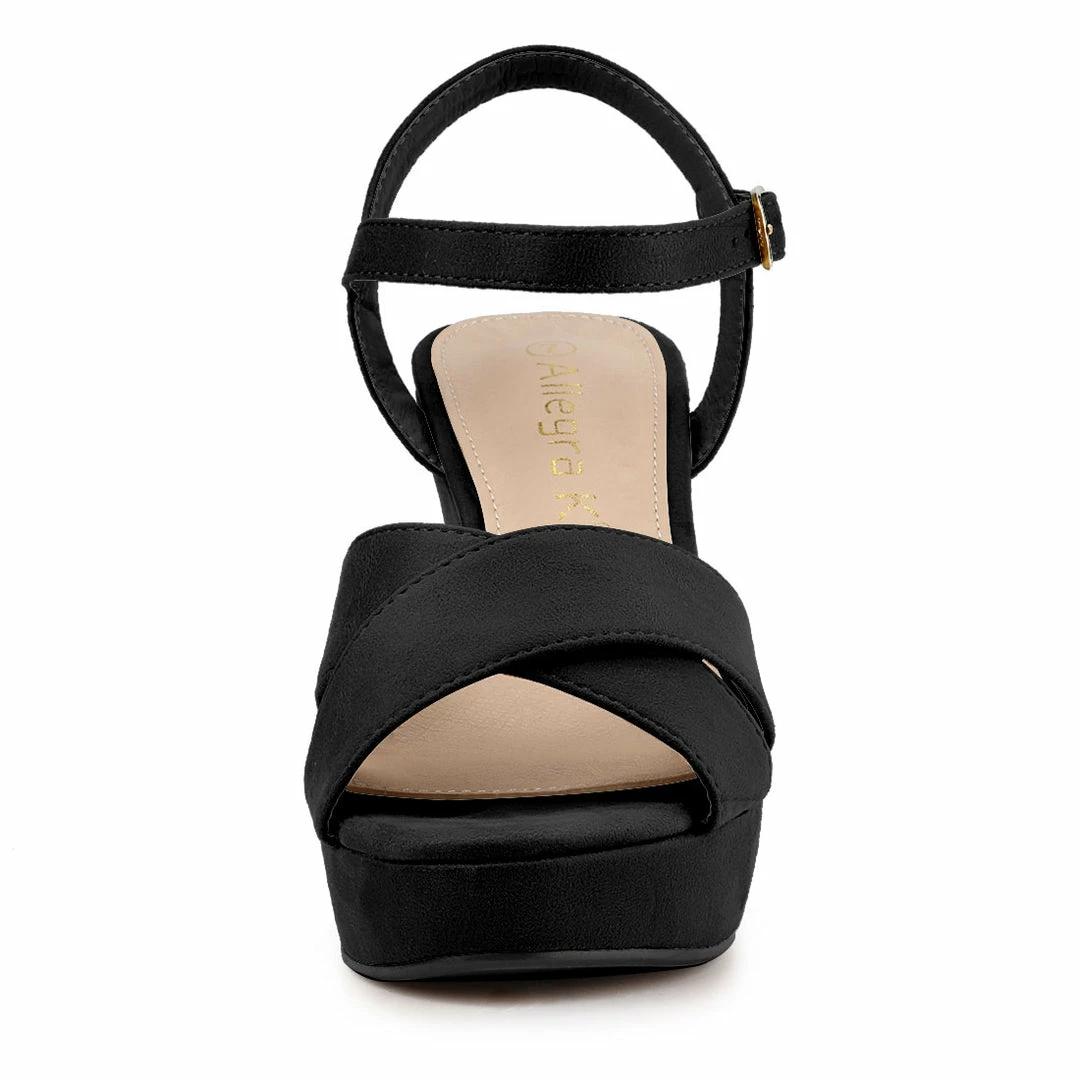 Allegra K Shoes Women's Platform Chunky Heel Ankle Strap Sandals 32 Allegra K Shoes Women's Platform Chunky Heel Ankle Strap Sandals