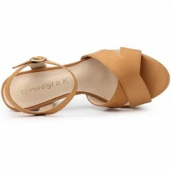 Allegra K Shoes Women's Platform Chunky Heel Ankle Strap Sandals 61 Allegra K Shoes Women's Platform Chunky Heel Ankle Strap Sandals