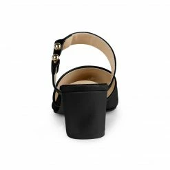 Allegra K Shoes Women's Pointed Toe Chunky Heel Dress Mules Pumps 33 Allegra K Shoes Women's Pointed Toe Chunky Heel Dress Mules Pumps