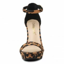 Allegra K Shoes Women's Platform Ankle Strap Chunky High Heel Sandals