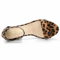 Allegra K Shoes Women's Platform Ankle Strap Chunky High Heel Sandals