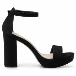 Allegra K Shoes Women's Platform Ankle Strap Chunky High Heel Sandals