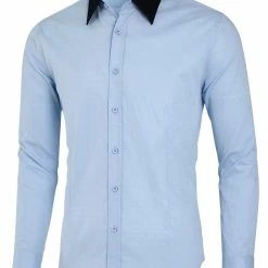Allegra K Men Casual Button Down Shirts Long Sleeve Fashion Slim Fit Dress Shirt
