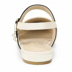 Allegra K Women's Pointed Toe Slingback Flat Pumps