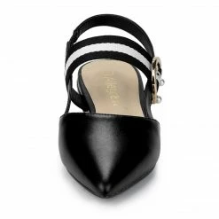 Allegra K Women's Pointed Toe Slingback Flat Pumps