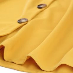 Allegra K Women's Button Front Casual High Waist Belted Midi Flare Skirt