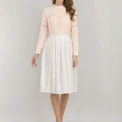 Allegra K Women's Embroidery Floral Peasant Blouse Crew Neck Boho Shirts Tops