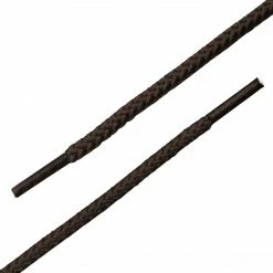 Allegra K 2 Pairs Unisex Thick Solid Colors Round Shoelaces For Leather Shoes Boots