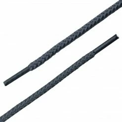 Allegra K 2 Pairs Unisex Thick Solid Colors Round Shoelaces For Leather Shoes Boots