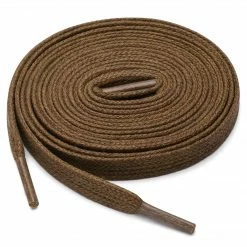 Allegra K 2 Pairs Waxed Cotton Leather Boots Casual Shoes Flat Shoelaces For Men Women