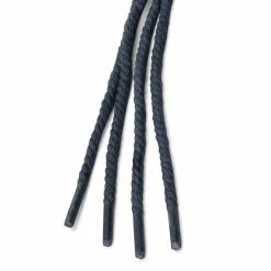 Allegra K 2 Pairs Round Rope Waterproof Braided Waxed Shoelaces For Casual Dress Boots Shoes Accessories