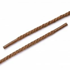 Allegra K 2 Pairs Round Rope Waterproof Braided Waxed Shoelaces For Casual Dress Boots Shoes Accessories