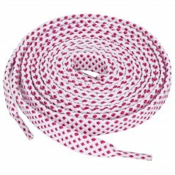 Allegra K 3 Pairs Double Layer Polka Dot Flat Hollow Shoelaces For Casual Sneakers Sports Shoes Accessories