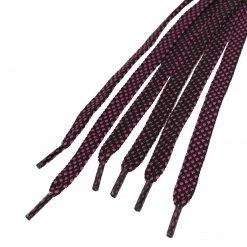 Allegra K 3 Pairs Double Layer Polka Dot Flat Hollow Shoelaces For Casual Sneakers Sports Shoes Accessories