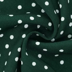 Allegra K Long Sleeve Button Down Polka Dot Shirt