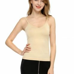 Allegra K Long Sleeve Ruffles Mesh Tops With Spaghetti Strap Camisole