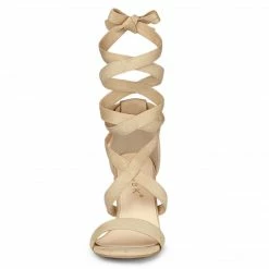 Allegra K Women's Crisscross Lace Up Mid Block Heels Sandals 53 Allegra K Women's Crisscross Lace Up Mid Block Heels Sandals