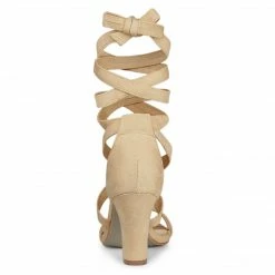 Allegra K Women's Crisscross Lace Up Mid Block Heels Sandals 54 Allegra K Women's Crisscross Lace Up Mid Block Heels Sandals