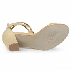 Allegra K Women's Crisscross Lace Up Mid Block Heels Sandals 56 Allegra K Women's Crisscross Lace Up Mid Block Heels Sandals