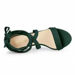 Allegra K Women's Crisscross Lace Up Mid Block Heels Sandals 48 Allegra K Women's Crisscross Lace Up Mid Block Heels Sandals