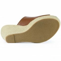 Allegra K Women Open Toe Espadrille Wedge Heel Platform Mules