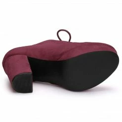 Allegra K Shoes Women's Platform Chunky Heel Lace Up Booties 75 Allegra K Shoes Women's Platform Chunky Heel Lace Up Booties