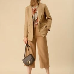 Allegra K Wool-Blend Shawl Collar Short Peacoat With Front Pockets Women