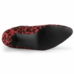 Allegra K Shoes Women's Pointed Toe Low Stiletto Heel Ankle Chelsea Boots