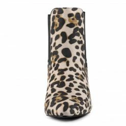 Allegra K Shoes Women's Pointed Toe Low Stiletto Heel Ankle Chelsea Boots