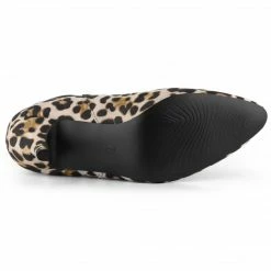 Allegra K Shoes Women's Pointed Toe Low Stiletto Heel Ankle Chelsea Boots