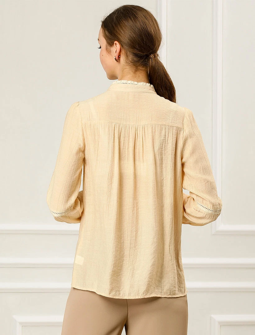 Allegra K Long Sleeve Button Down Shirt 8 Allegra K Long Sleeve Button Down Shirt