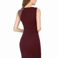 Allegra K Sleeveless Metallic Shiny Ruched Bodycon Dress 20 Allegra K Sleeveless Metallic Shiny Ruched Bodycon Dress