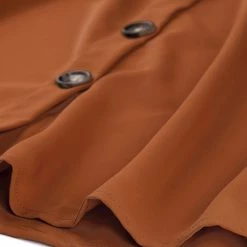 Allegra K Women's Button Front Casual High Waist Belted Midi Flare Skirt