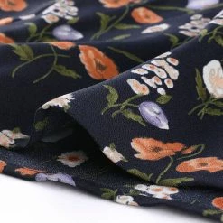 Women Allegra K Button Down Floral Shirt Dress