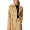 Allegra K Double Breasted Notched Lapel Mid-Length Coat 1 Allegra K Double Breasted Notched Lapel Mid-Length Coat