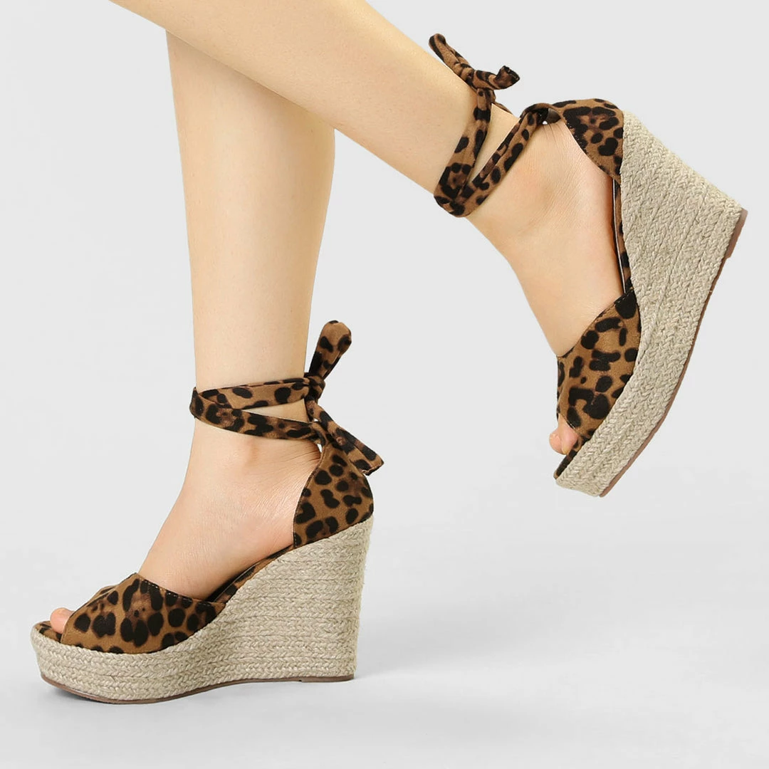 Allegra K Women's Espadrilles Tie Up Ankle Strap Wedge Sandals 11 Allegra K Women's Espadrilles Tie Up Ankle Strap Wedge Sandals