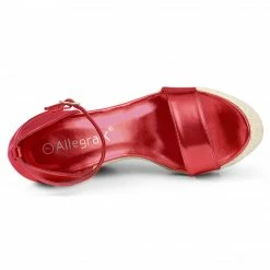 Allegra K Shoes Women's Open Toe Espadrille Wedges Platform Sandals