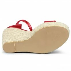 Allegra K Shoes Women's Open Toe Espadrille Wedges Platform Sandals
