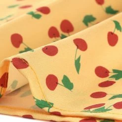 Allegra K Tie Bow Neck Cherry Printed Blouse Clothing 159 Allegra K Tie Bow Neck Cherry Printed Blouse Clothing