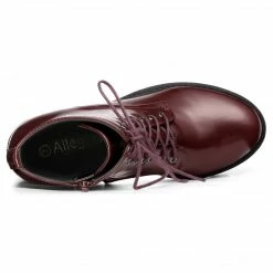 Allegra K Women's Platform Chunky Heel Combat Boots